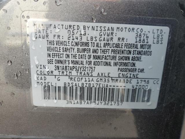 Photo 11 VIN: 3N1AB7AP9JY321757 - NISSAN SENTRA 