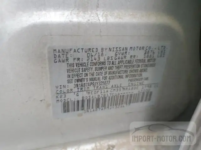 Photo 11 VIN: 3N1AB7AP9JY325677 - NISSAN SENTRA 