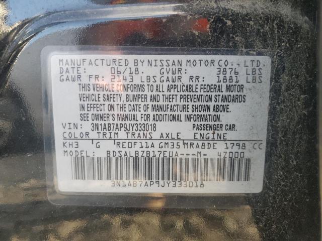 Photo 11 VIN: 3N1AB7AP9JY333018 - NISSAN SENTRA S 