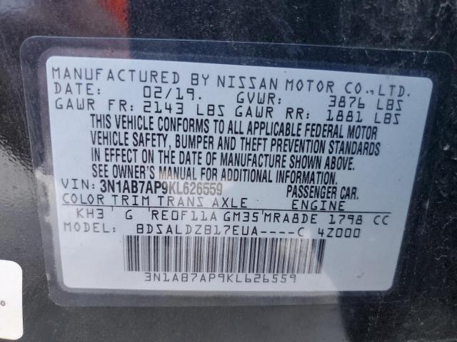 Photo 11 VIN: 3N1AB7AP9KL626559 - NISSAN SENTRA 