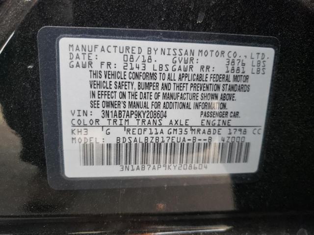 Photo 11 VIN: 3N1AB7AP9KY208604 - NISSAN SENTRA 