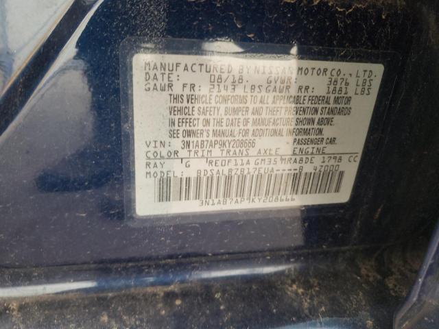 Photo 12 VIN: 3N1AB7AP9KY208666 - NISSAN SENTRA 