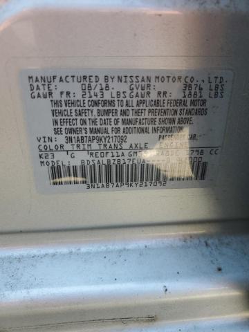 Photo 11 VIN: 3N1AB7AP9KY217092 - NISSAN SENTRA 