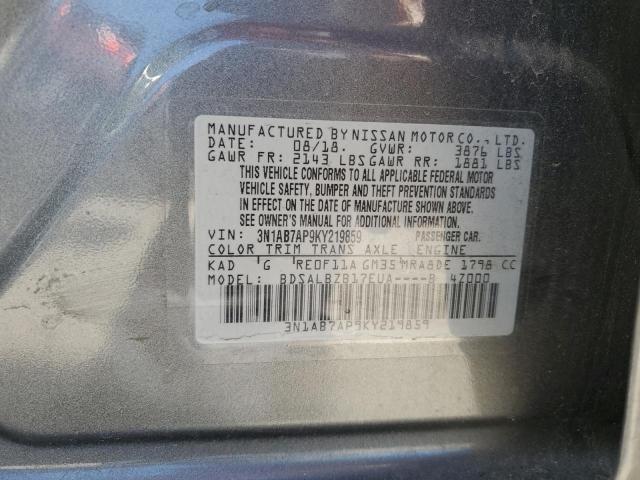 Photo 12 VIN: 3N1AB7AP9KY219859 - NISSAN SENTRA S 