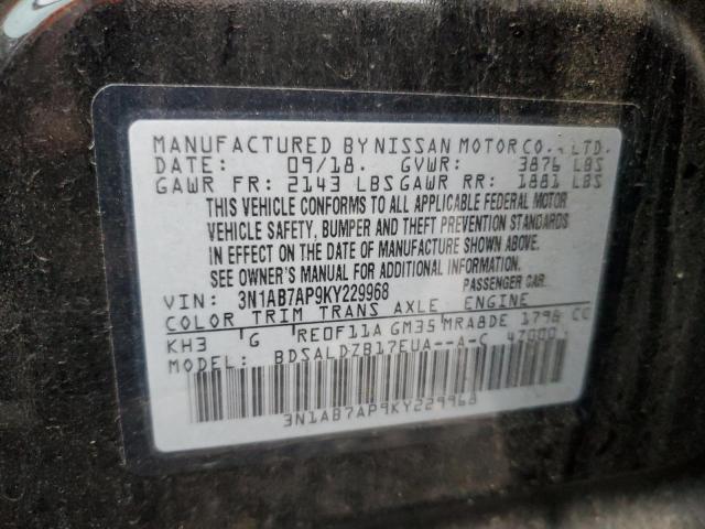 Photo 11 VIN: 3N1AB7AP9KY229968 - NISSAN SENTRA 