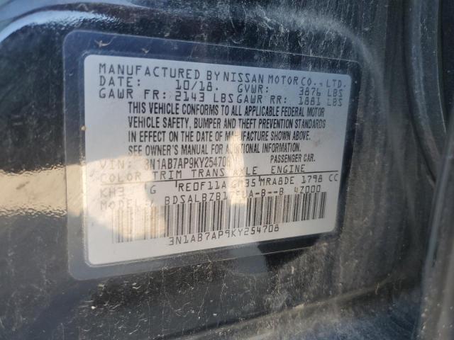 Photo 11 VIN: 3N1AB7AP9KY254708 - NISSAN SENTRA 