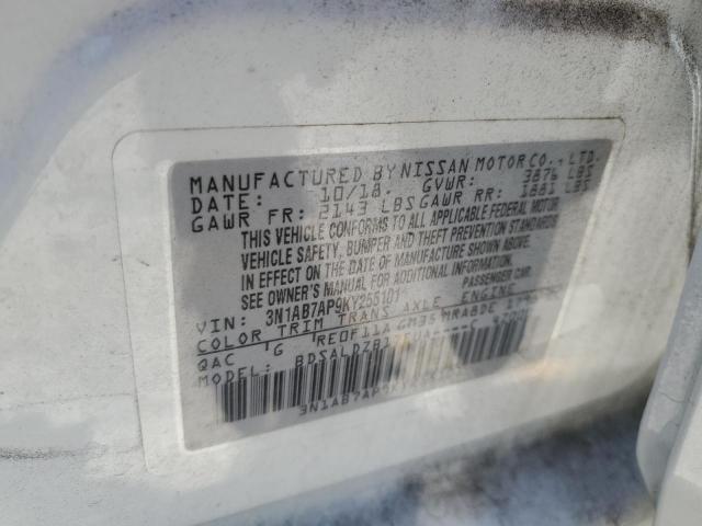 Photo 9 VIN: 3N1AB7AP9KY255101 - NISSAN SENTRA S 