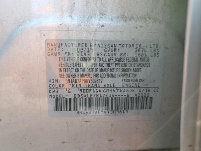 Photo 11 VIN: 3N1AB7AP9KY309819 - NISSAN SENTRA 