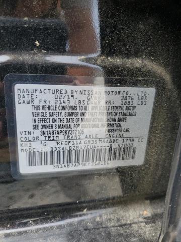 Photo 11 VIN: 3N1AB7AP9KY312106 - NISSAN SENTRA S 