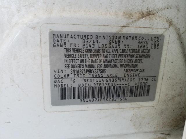 Photo 11 VIN: 3N1AB7AP9KY337586 - NISSAN SENTRA 