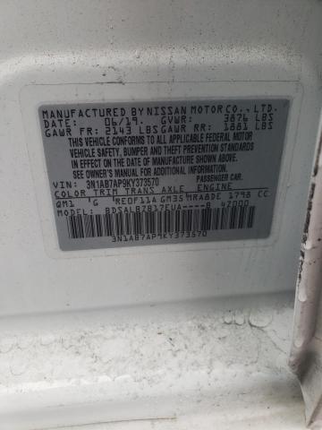 Photo 11 VIN: 3N1AB7AP9KY373570 - NISSAN SENTRA S 