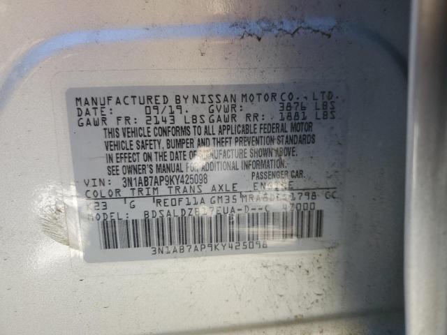 Photo 12 VIN: 3N1AB7AP9KY425098 - NISSAN SENTRA S 