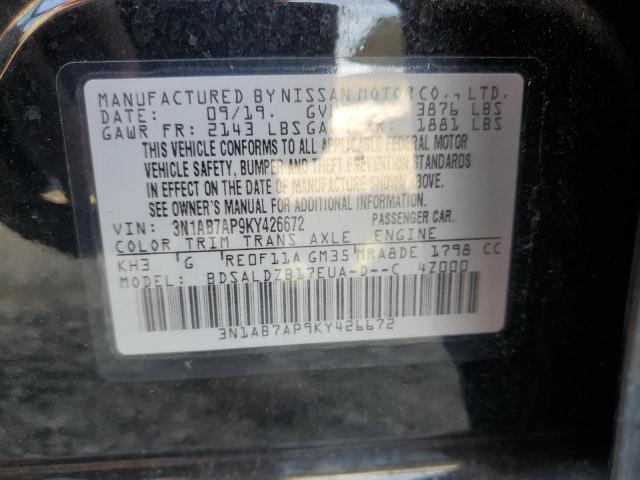 Photo 11 VIN: 3N1AB7AP9KY426672 - NISSAN SENTRA 