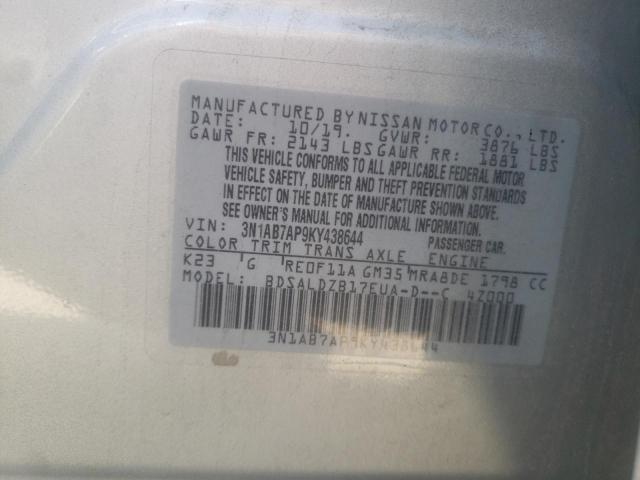 Photo 11 VIN: 3N1AB7AP9KY438644 - NISSAN SENTRA 