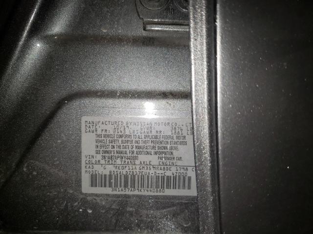 Photo 9 VIN: 3N1AB7AP9KY440880 - NISSAN SENTRA S 