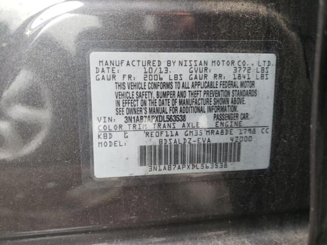 Photo 9 VIN: 3N1AB7APXDL563538 - NISSAN SENTRA S 