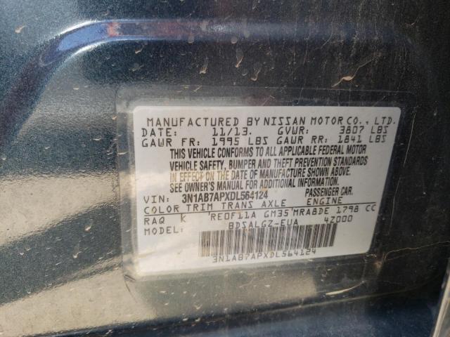 Photo 12 VIN: 3N1AB7APXDL564124 - NISSAN SENTRA 