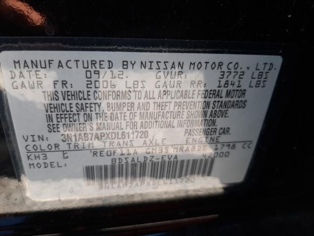 Photo 9 VIN: 3N1AB7APXDL611720 - NISSAN SENTRA S 