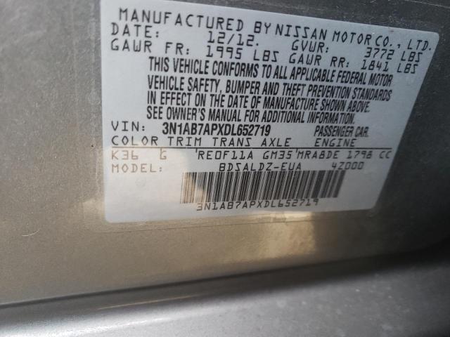 Photo 11 VIN: 3N1AB7APXDL652719 - NISSAN SENTRA S 