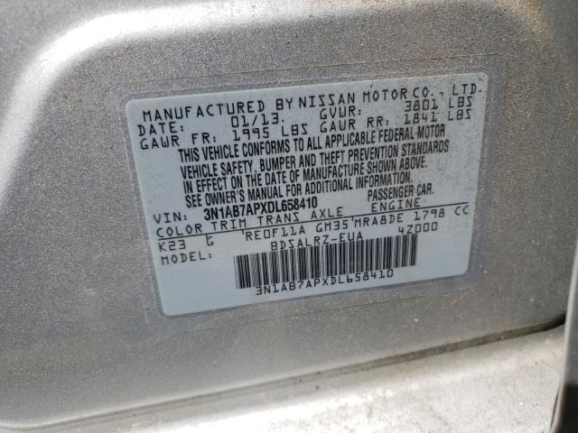 Photo 9 VIN: 3N1AB7APXDL658410 - NISSAN SENTRA S 