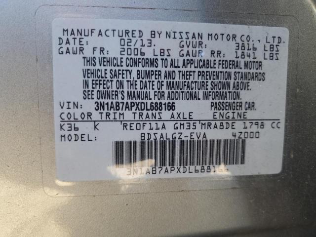 Photo 11 VIN: 3N1AB7APXDL688166 - NISSAN SENTRA S 