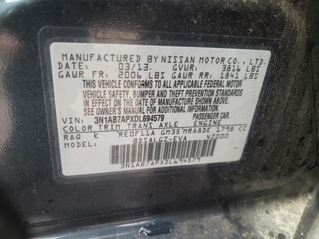 Photo 9 VIN: 3N1AB7APXDL694579 - NISSAN SENTRA S 