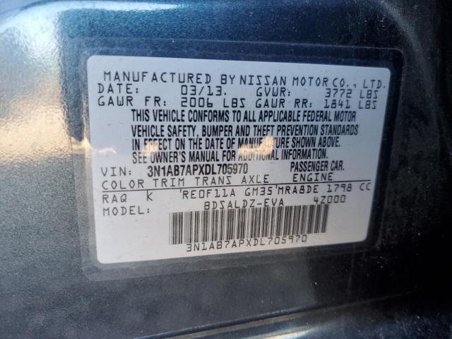 Photo 11 VIN: 3N1AB7APXDL705970 - NISSAN SENTRA S 