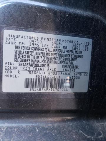 Photo 9 VIN: 3N1AB7APXDL709016 - NISSAN SENTRA S 