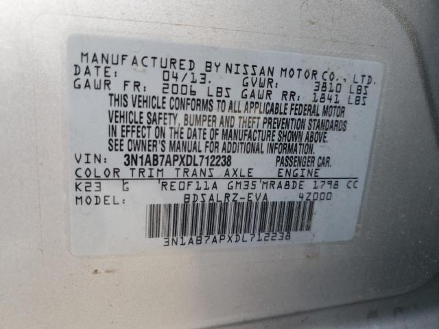 Photo 12 VIN: 3N1AB7APXDL712238 - NISSAN SENTRA S 