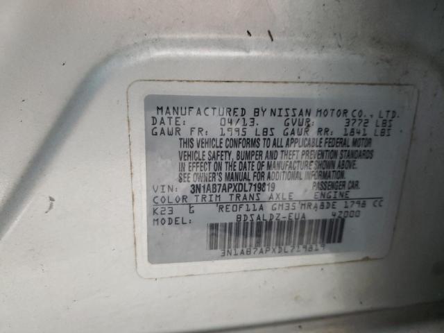 Photo 12 VIN: 3N1AB7APXDL719819 - NISSAN SENTRA S 