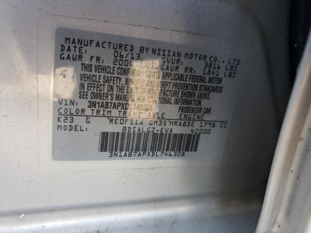 Photo 11 VIN: 3N1AB7APXDL746308 - NISSAN SENTRA 