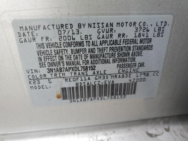 Photo 11 VIN: 3N1AB7APXDL758152 - NISSAN SENTRA 