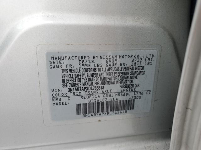 Photo 11 VIN: 3N1AB7APXDL765618 - NISSAN SENTRA S 