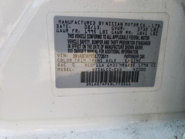 Photo 9 VIN: 3N1AB7APXDL773511 - NISSAN SENTRA S 