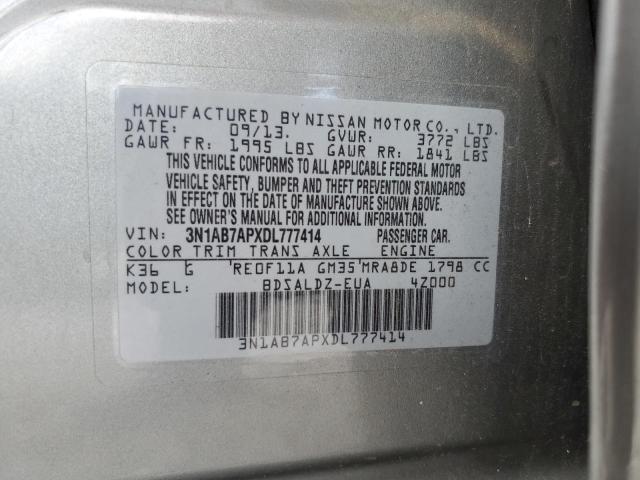 Photo 11 VIN: 3N1AB7APXDL777414 - NISSAN SENTRA S 