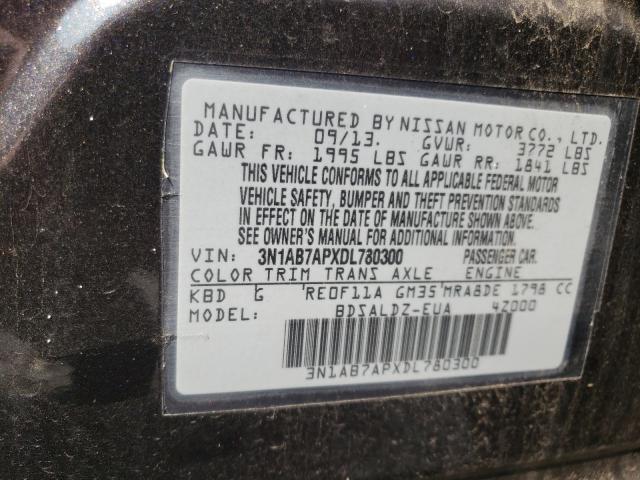 Photo 9 VIN: 3N1AB7APXDL780300 - NISSAN SENTRA S 