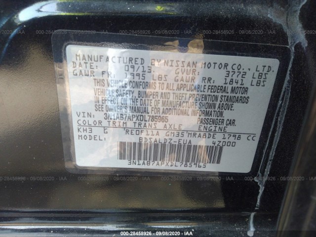 Photo 8 VIN: 3N1AB7APXDL785965 - NISSAN SENTRA 