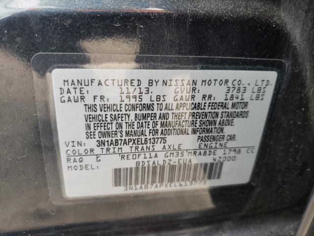 Photo 9 VIN: 3N1AB7APXEL613775 - NISSAN SENTRA S 