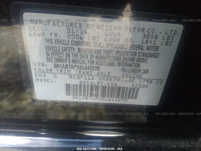 Photo 8 VIN: 3N1AB7APXEL641270 - NISSAN SENTRA 