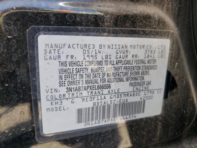 Photo 9 VIN: 3N1AB7APXEL666556 - NISSAN SENTRA S 