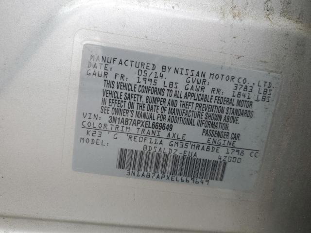 Photo 11 VIN: 3N1AB7APXEL669649 - NISSAN SENTRA 