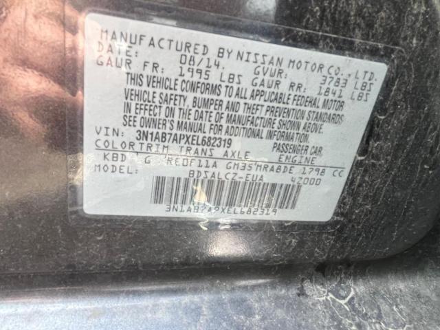 Photo 9 VIN: 3N1AB7APXEL682319 - NISSAN SENTRA S 