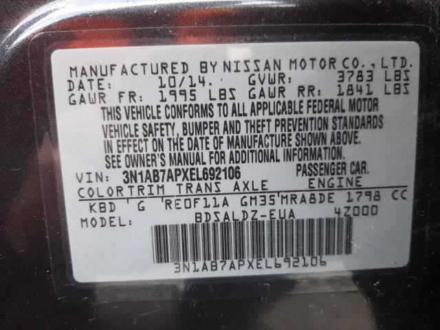 Photo 11 VIN: 3N1AB7APXEL692106 - NISSAN SENTRA 