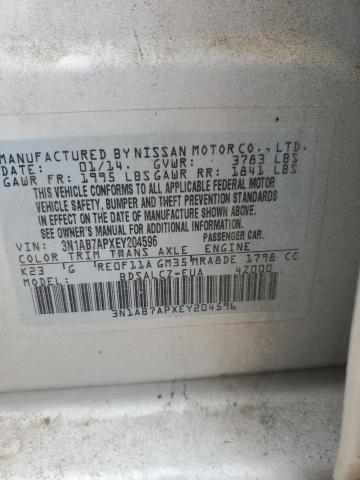 Photo 11 VIN: 3N1AB7APXEY204596 - NISSAN SENTRA S 