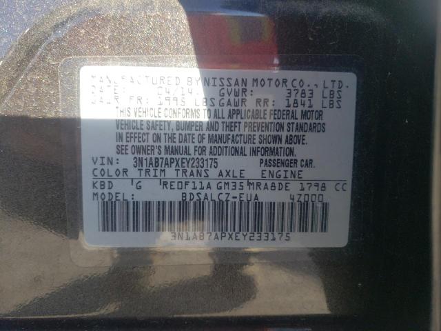 Photo 9 VIN: 3N1AB7APXEY233175 - NISSAN SENTRA S 