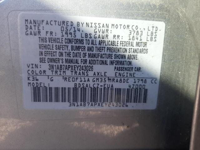 Photo 12 VIN: 3N1AB7APXEY243026 - NISSAN SENTRA S 