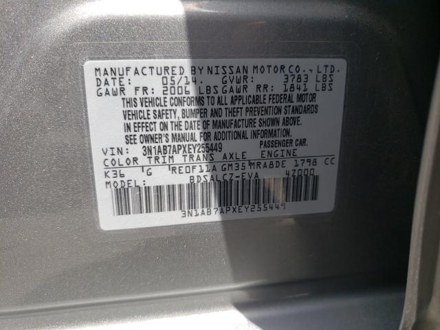 Photo 9 VIN: 3N1AB7APXEY255449 - NISSAN SENTRA S 