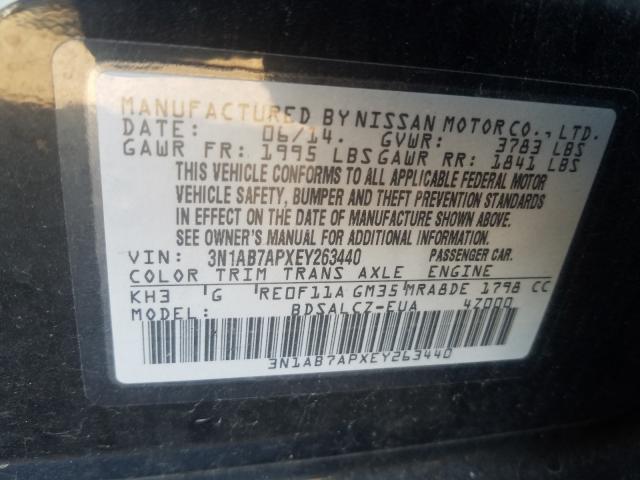 Photo 9 VIN: 3N1AB7APXEY263440 - NISSAN SENTRA S 