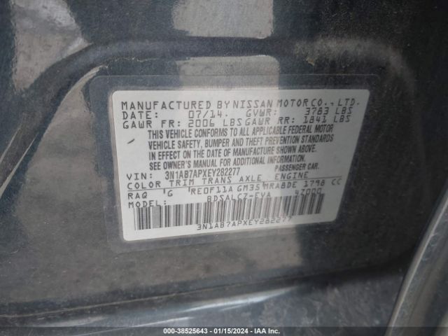 Photo 8 VIN: 3N1AB7APXEY282277 - CHEVROLET IMPALA 