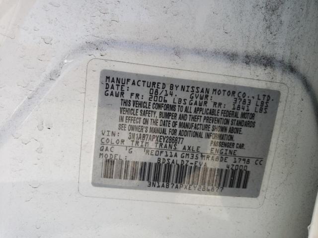 Photo 11 VIN: 3N1AB7APXEY286877 - NISSAN SENTRA FE+ 